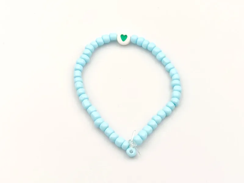 Hemelsblauwe Hartenlust Armband by AG Sieraden