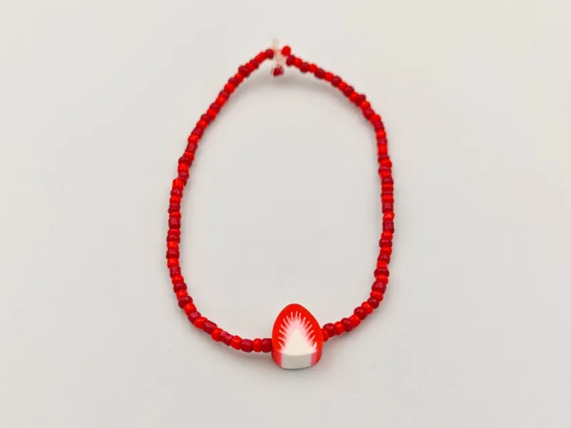 Aardbei Geluk Armband by AG Sieraden