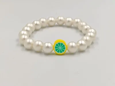 Citroenparel Fantasie Armband