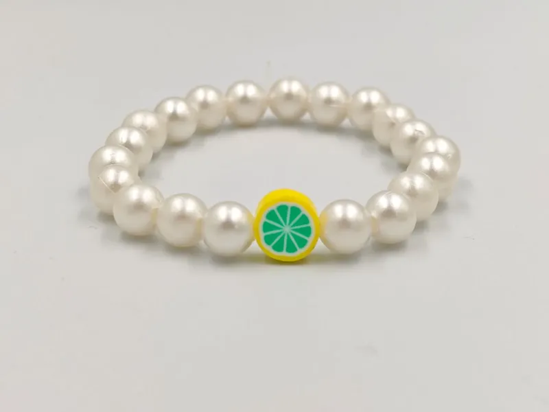 Citroenparel Fantasie Armband by AG Sieraden