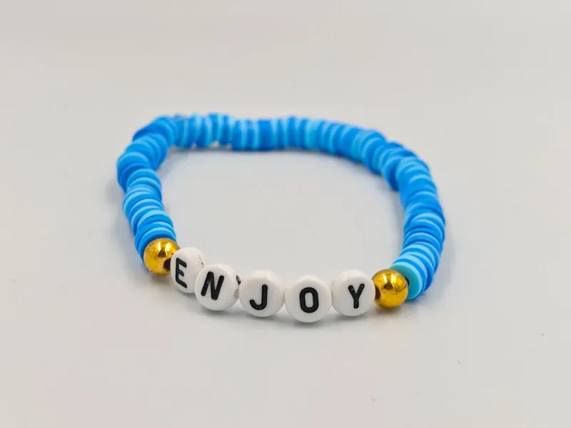 Blauwe Krullen Vreugde Armband by AG Sieraden