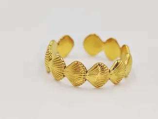 Gouden Schelpenpracht Ring