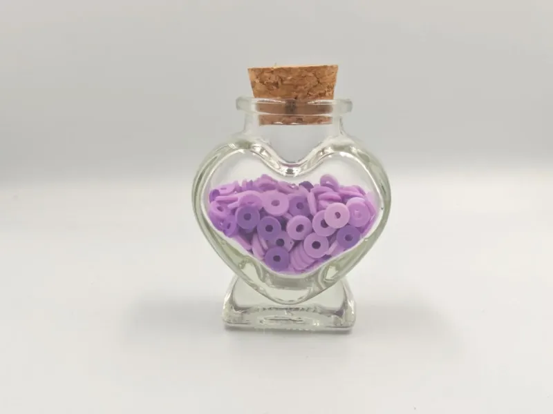 Lavendel Liefdeshart Kralenkit by AG Sieraden